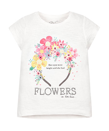 Floral Headband T-Shirt