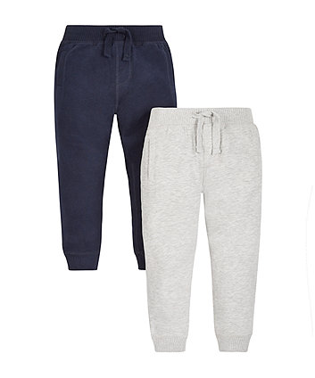 Navy and Grey Joggers - 2 Pack