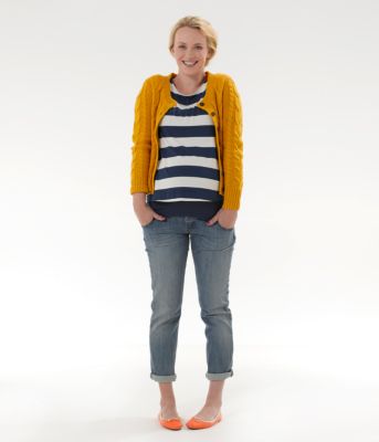 Mothercare Maternity Over The Bump Mid Wash Boyfriend Jean