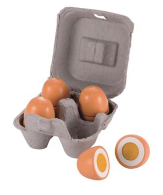 Image of Box of Wooden Eggs
