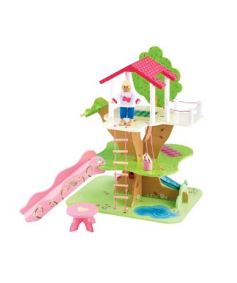 elc deluxe rosebud house with furniture