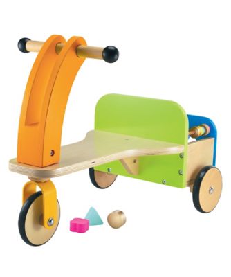 elc wooden trike and trailer