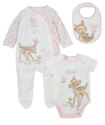 Mothercare Baby Newborn Girl's Bambi Shirt and Bottoms Set 3 Piece eBay