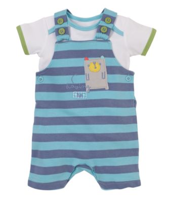 Mothercare Baby Newborn Boy's Jersey Dog Bibshorts eBay