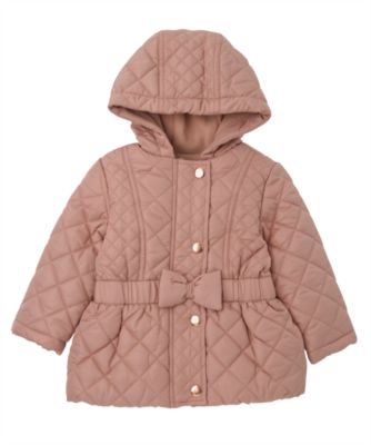 Mothercare Baby Newborn Girl's Pink Quilted Coat Jacket eBay
