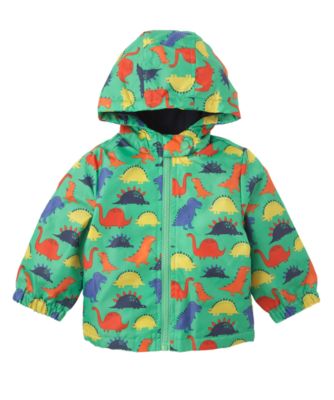Mothercare Baby Newborn Boy's Dinosaur Fleece Lined Mac Coat Jacket