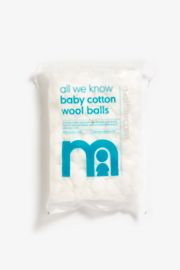 Mothercare Small Cotton Wool Balls - White 200 pack
