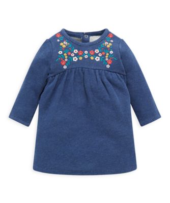 embroidered sweat dress