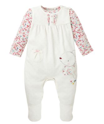 mickey mouse dungaree set for baby