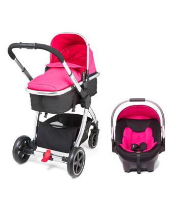 pink mothercare travel system