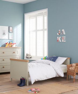 mothercare lulworth cot bed grey