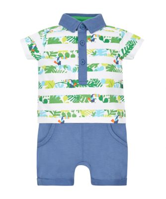 polo romper baby boy