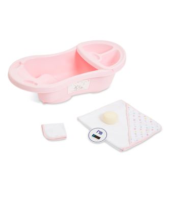 pink baby bath set