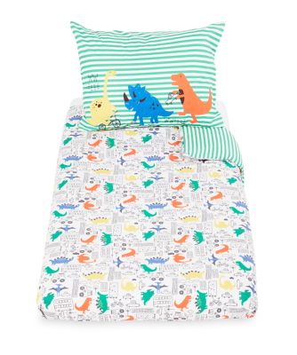 dinosaur cot bed bedding set