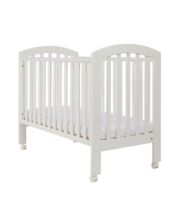 Mothercare Ashworth Dropside Cot with Wheels - White