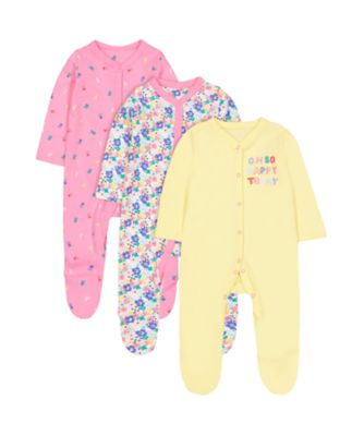 mothercare baby girl sleepsuits