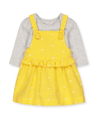 Mothercare_Yellow_Heart_Woven_Dress_And 