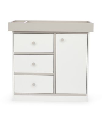 grey changing table