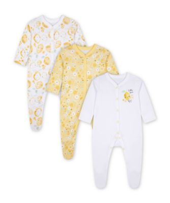 lemon baby sleepsuits