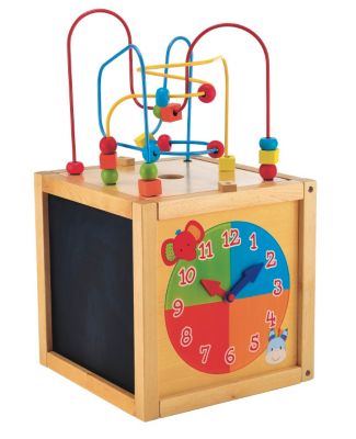 elc wooden activity cube giant
