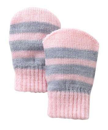 Mothercare Magic Grey And Pink Mitts   girls gloves   Mothercare