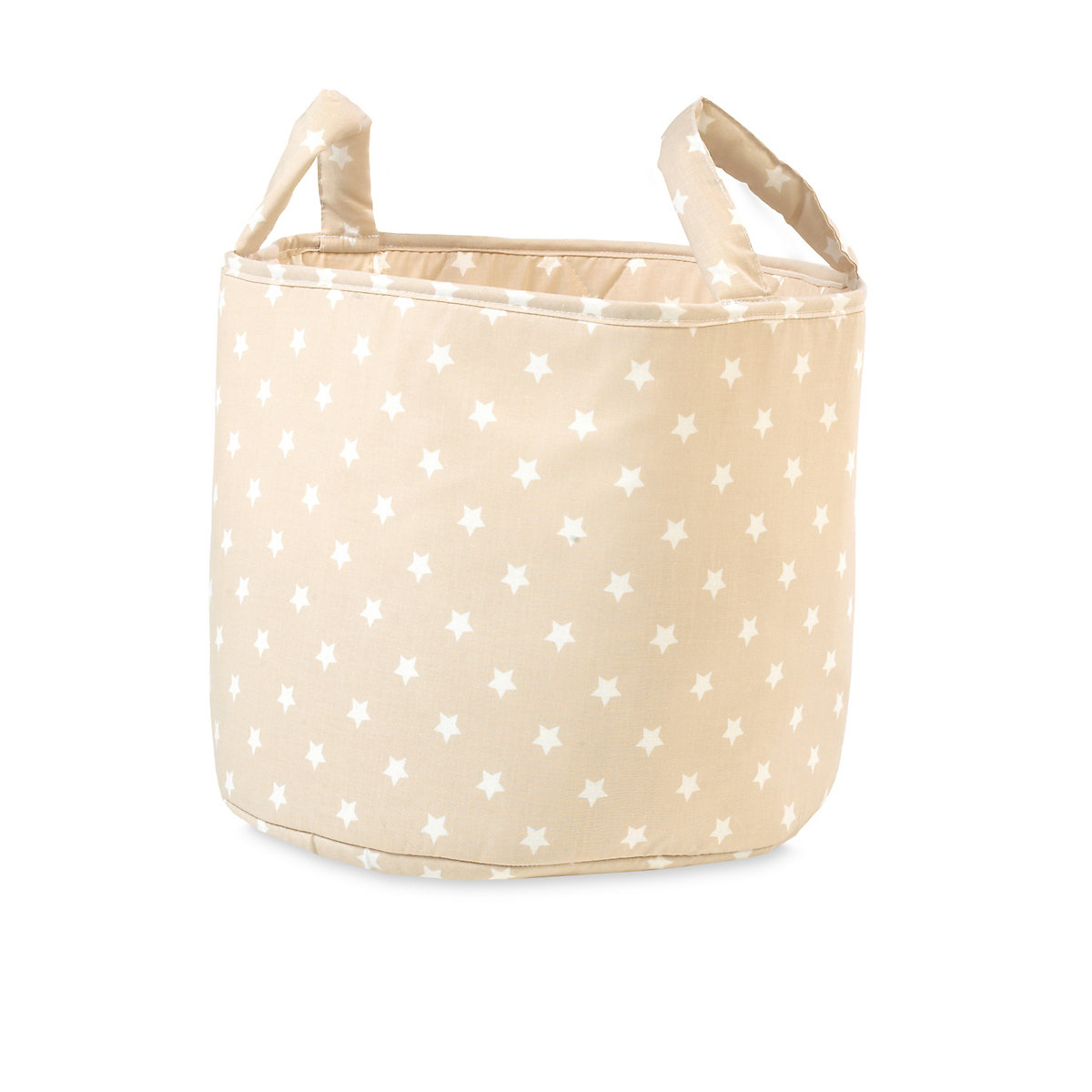 Mothercare Fabric Storage Basket- Beige Stars Mothercare Fabric Storage Basket- Beige Stars