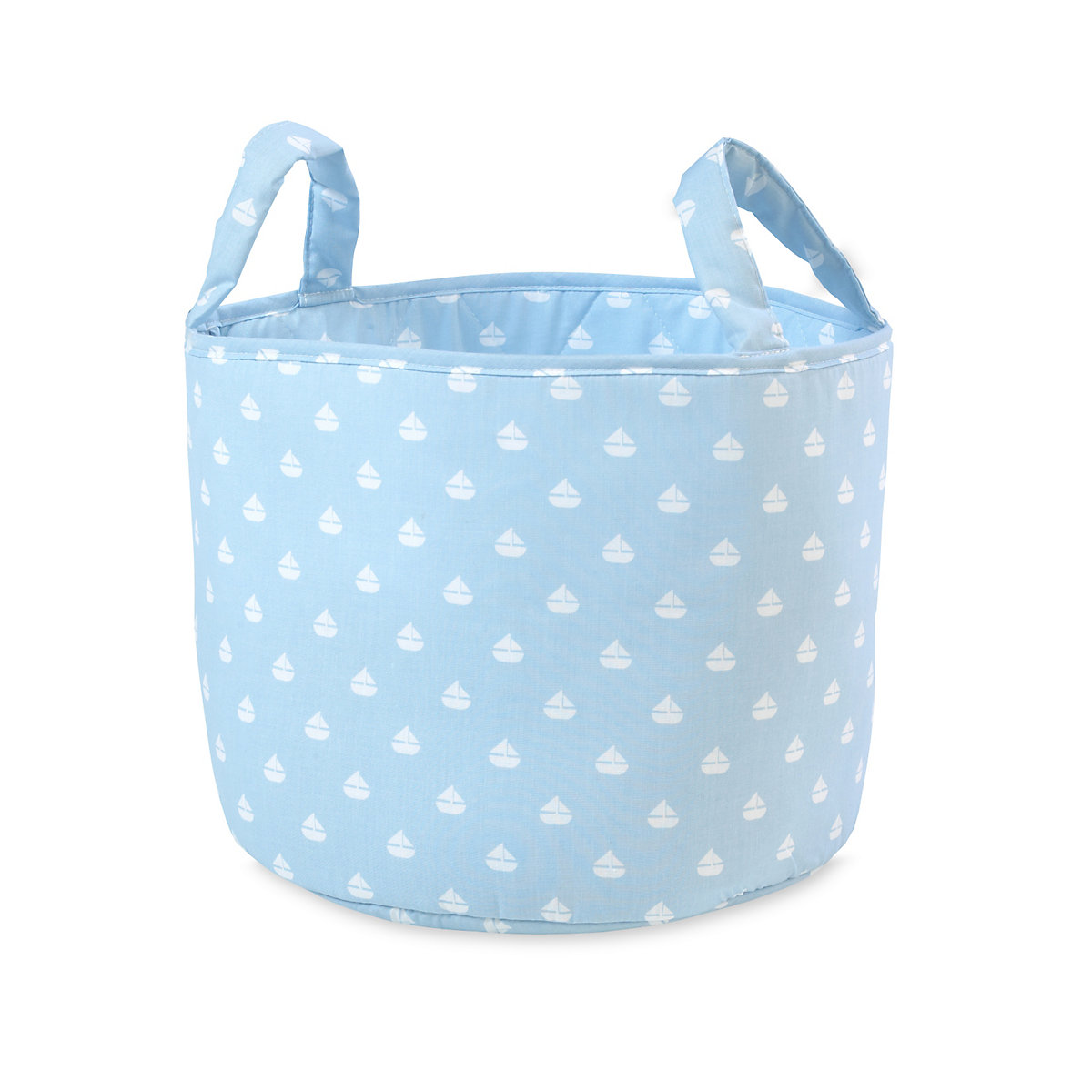 Mothercare Fabric Storage Basket- Blue Boats Mothercare Fabric Storage Basket- Blue Boats