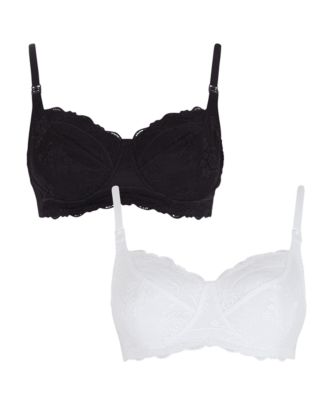 black and white fuller bust lace nursing bras review