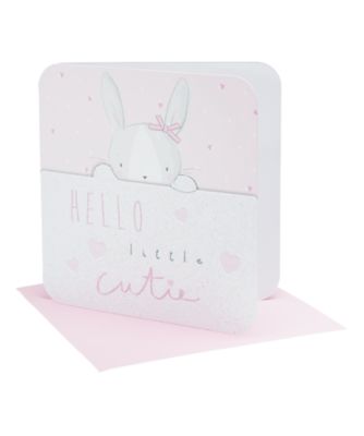 my first baby girl bunny card review