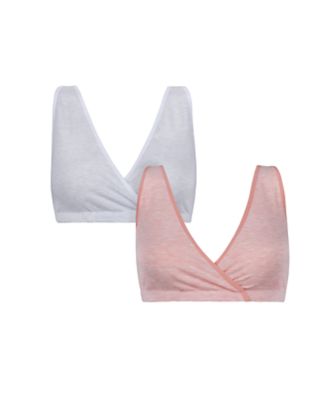 pink marl and striped nursing wrap sleep bras review