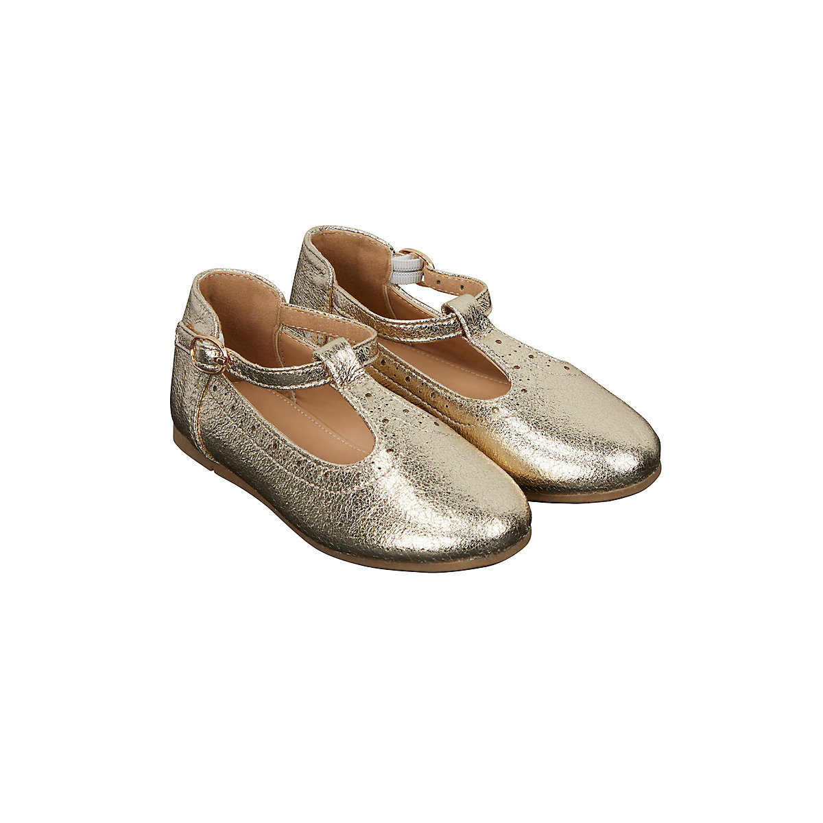 Gold Punch Out Mary Jane Shoes Gold Punch Out Mary Jane Shoes