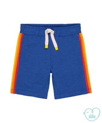 little bird blue rainbow shorts review