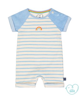 little bird striped towelling romper review