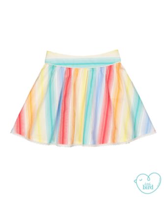 little bird rainbow striped skirt review