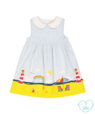 little bird stripe beach scene border dress review