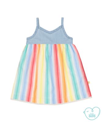 little bird rainbow stripe dress review