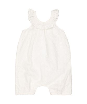 white broderie romper review