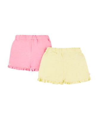 pink and yellow frill shorts 2 pack review