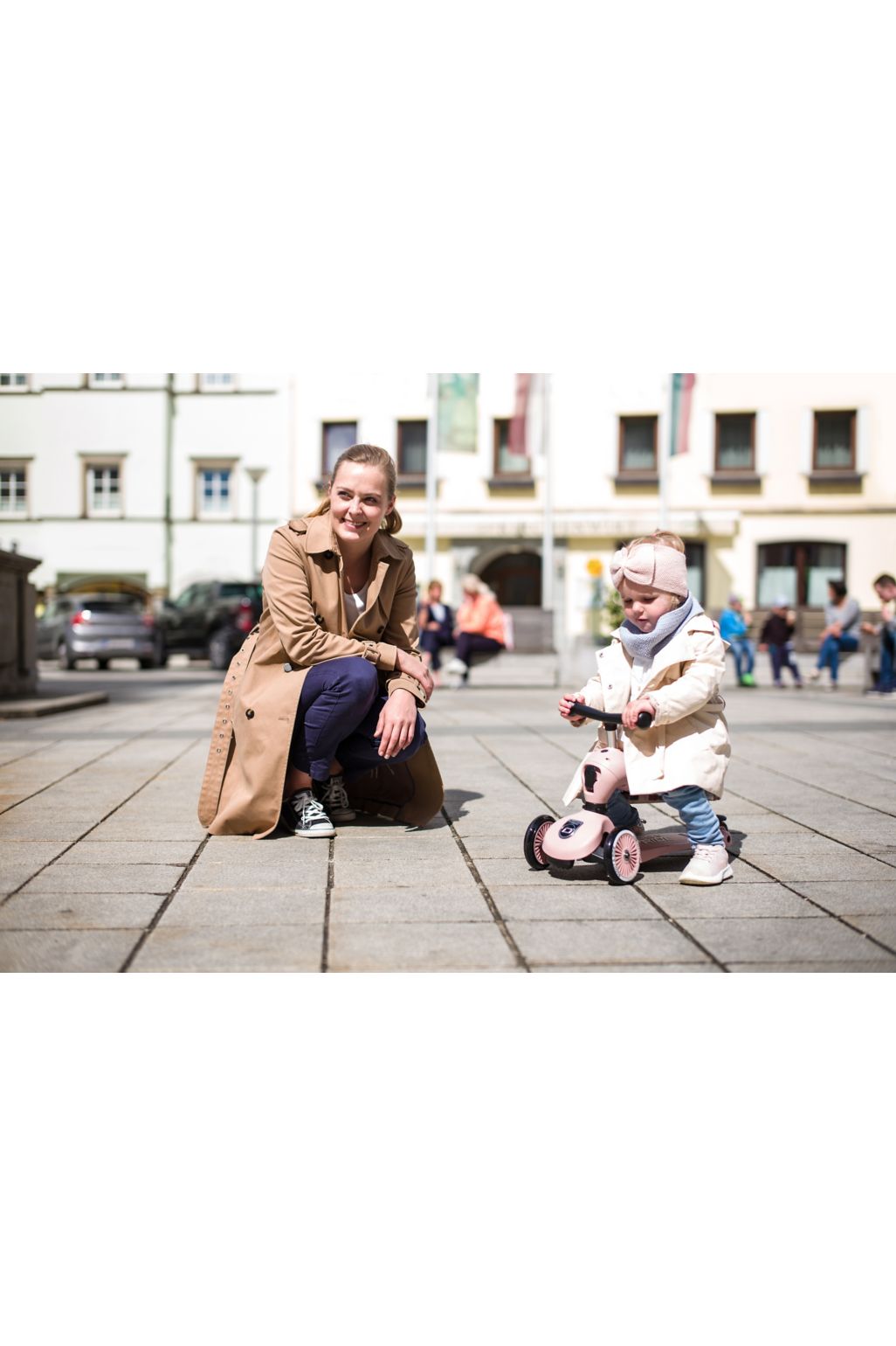 Scoot and Ride Highwaykick 1 2 in1 kickboard with seat - rose