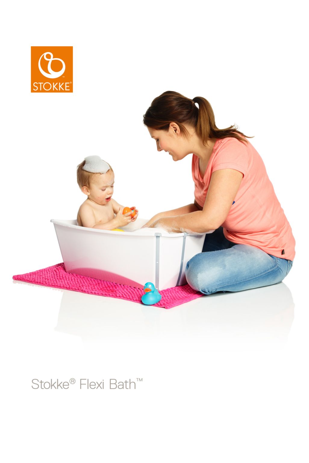 Stokke® Flexi Bath® cadă bebeluș - alb