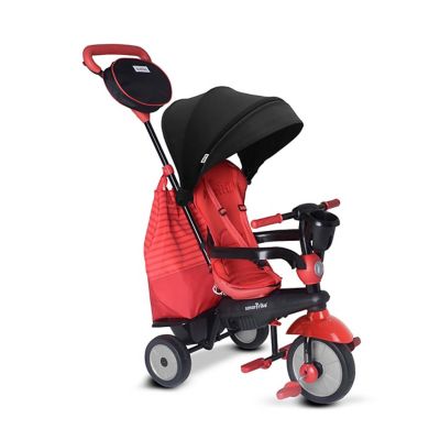 SmarTrike Triciclo Swing Deluxe 650-0900 - 4 In 1, Per Bambini 10-36 Mesi, Con Tettuccio E Borsa