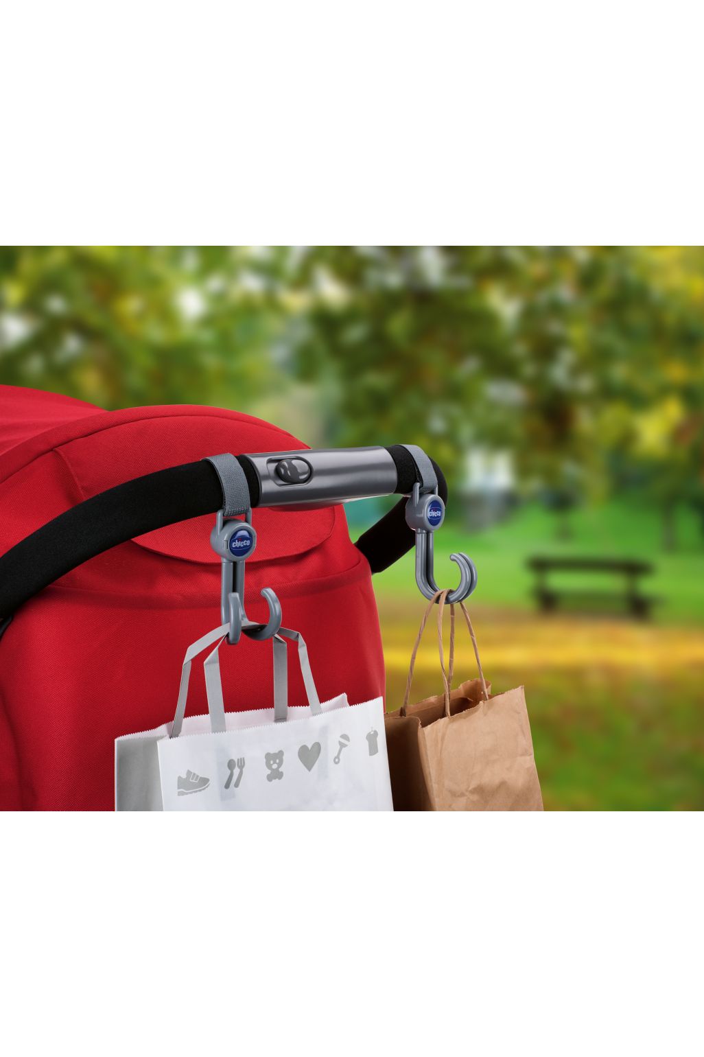 Cârlige universale Chicco pentru cărucioare - 2 buc.