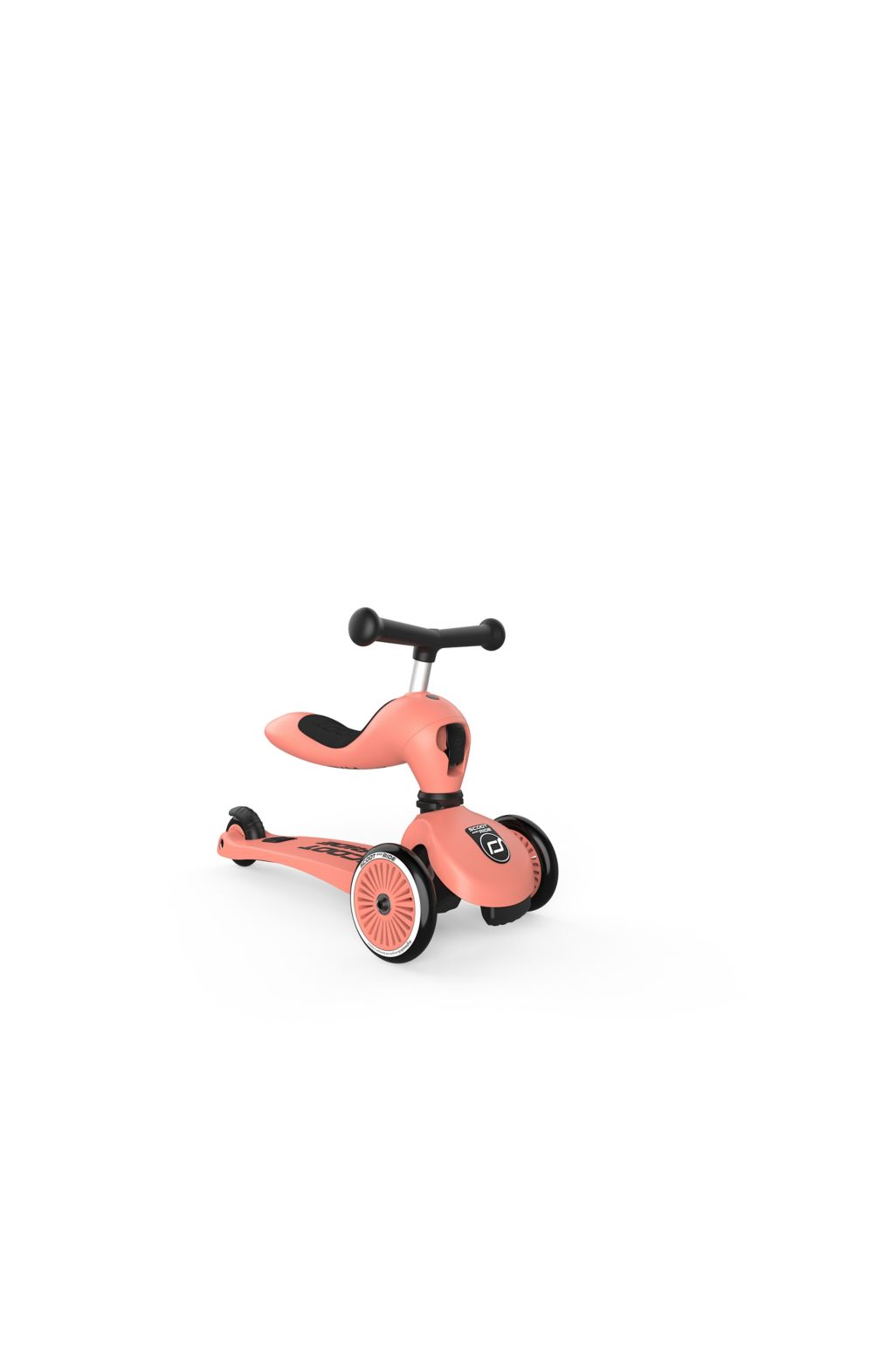 Scoot and Ride Highwaykick 1 2 in1 kickboard with seat - peach