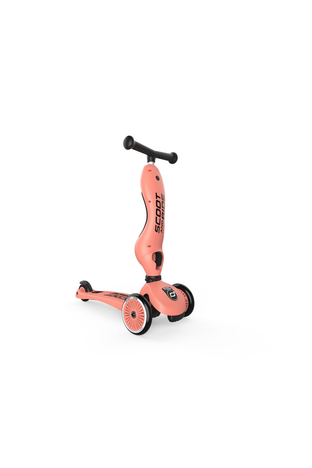Scoot and Ride Highwaykick 1 2 in1 kickboard with seat - peach