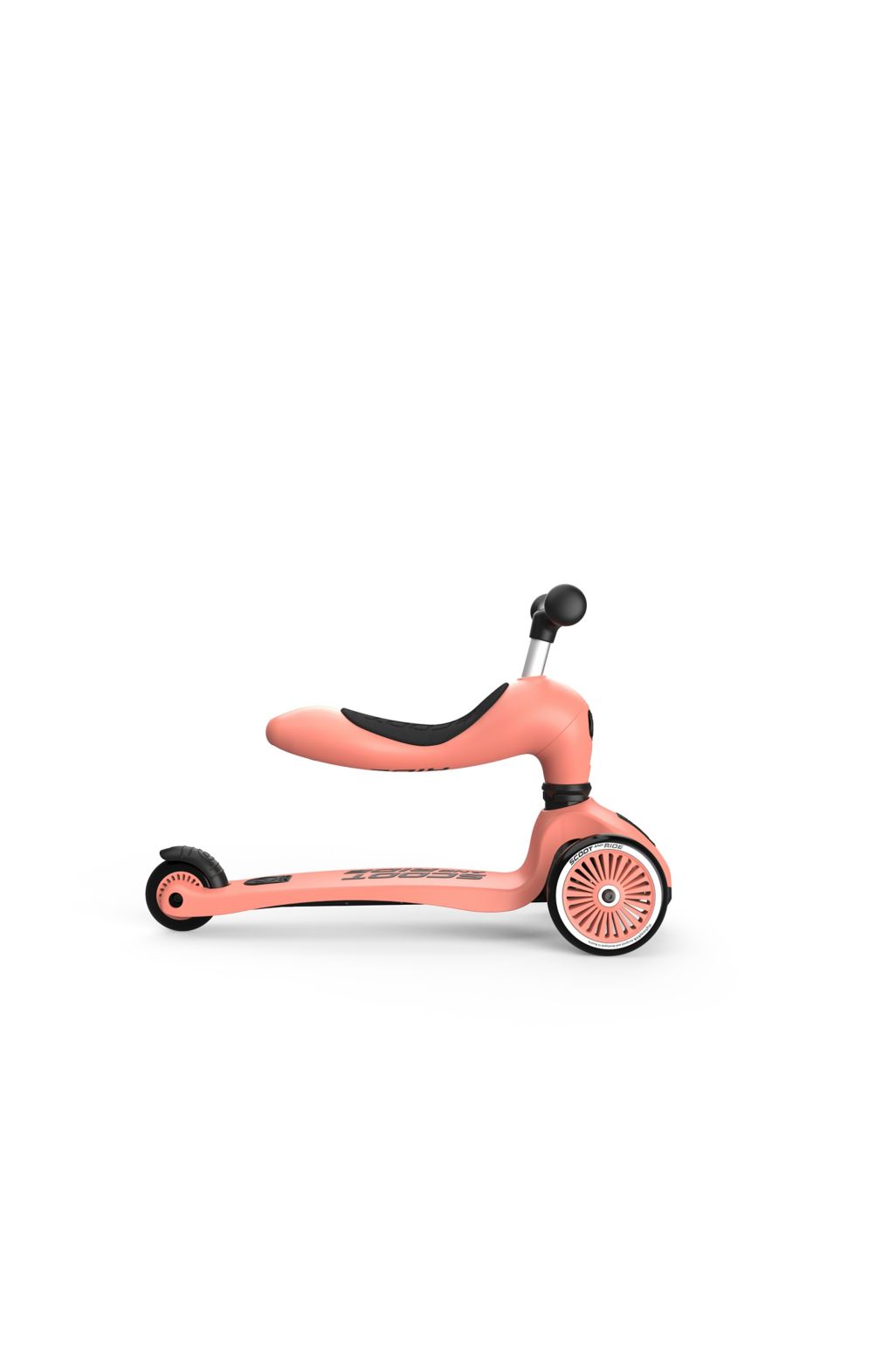 Scoot and Ride Highwaykick 1 2 in1 kickboard with seat - peach