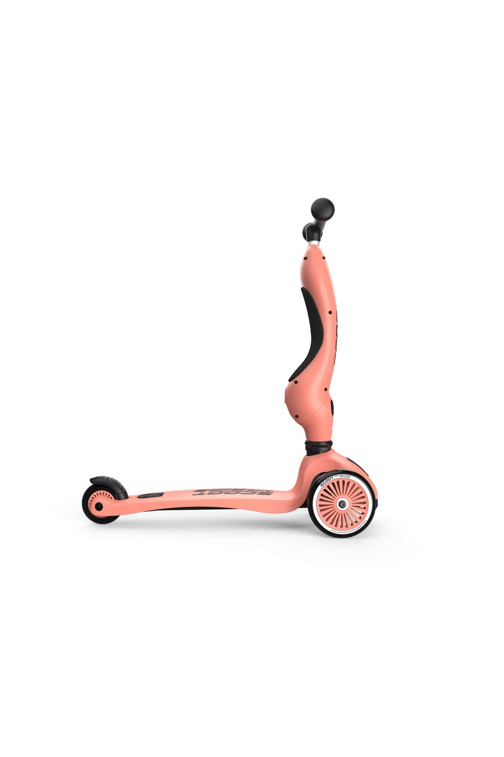Scoot and Ride Highwaykick 1 2 in1 kickboard with seat - peach