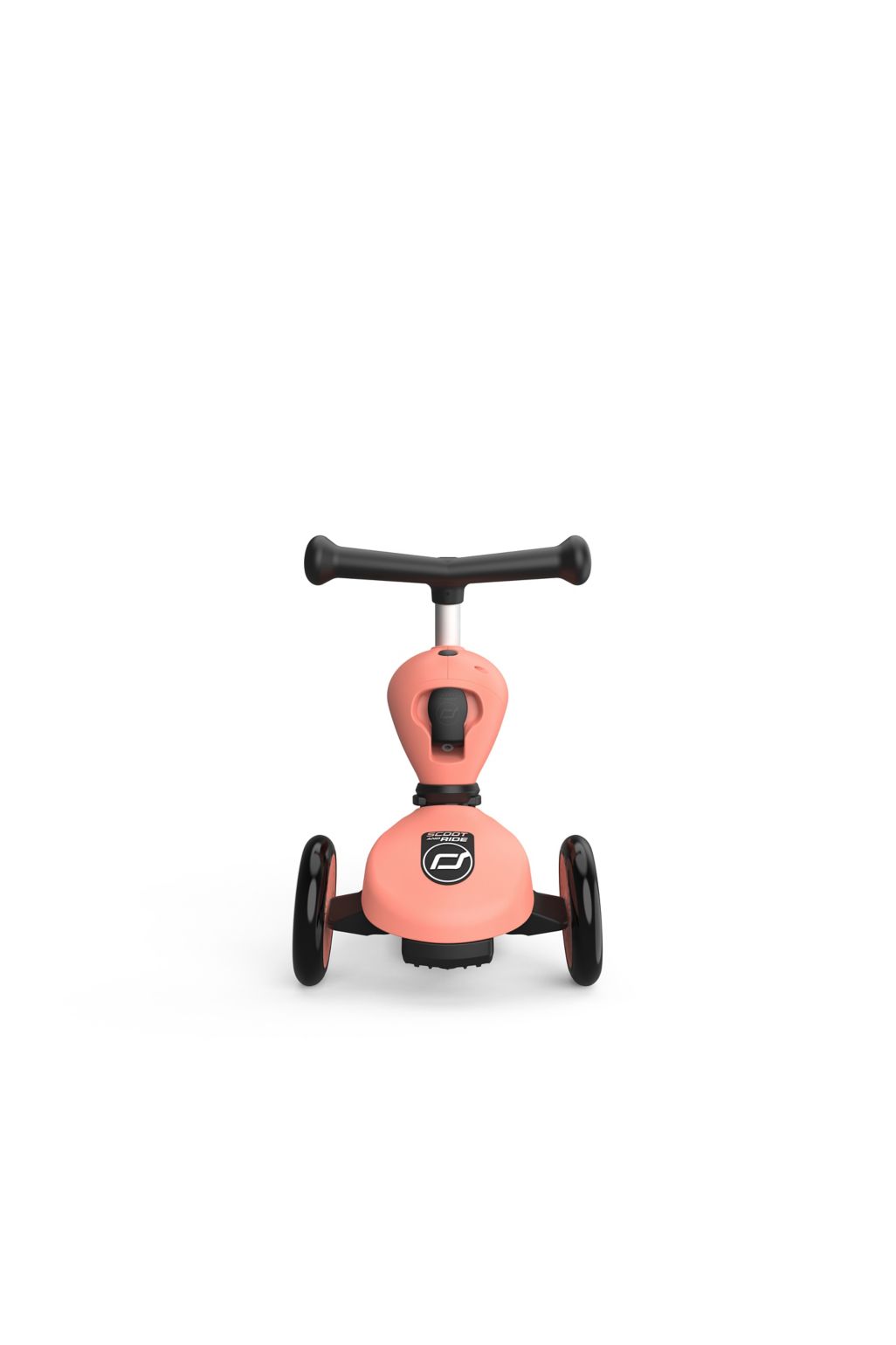 Scoot and Ride Highwaykick 1 2 in1 kickboard with seat - peach