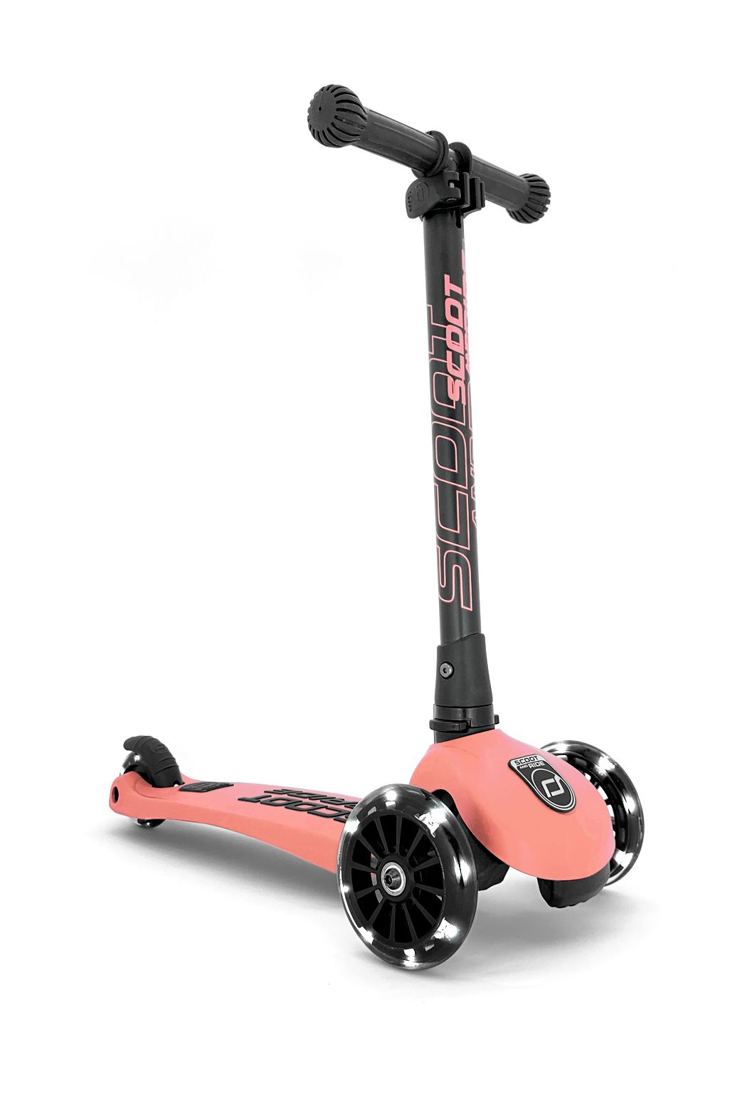 Scoot and Ride Highwaykick 3 LED scooter - peach