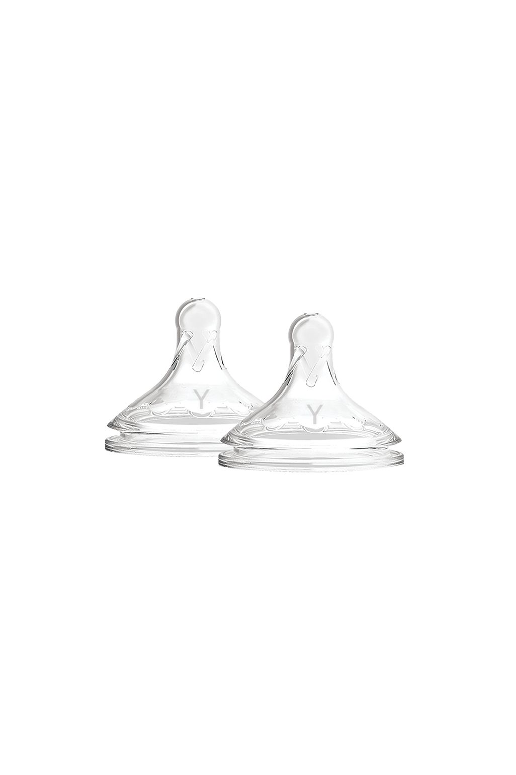 Dr. Brown's Options+ tetine din silicon, formă de Y, pentru biberoane cu gât larg (set 2 buc)