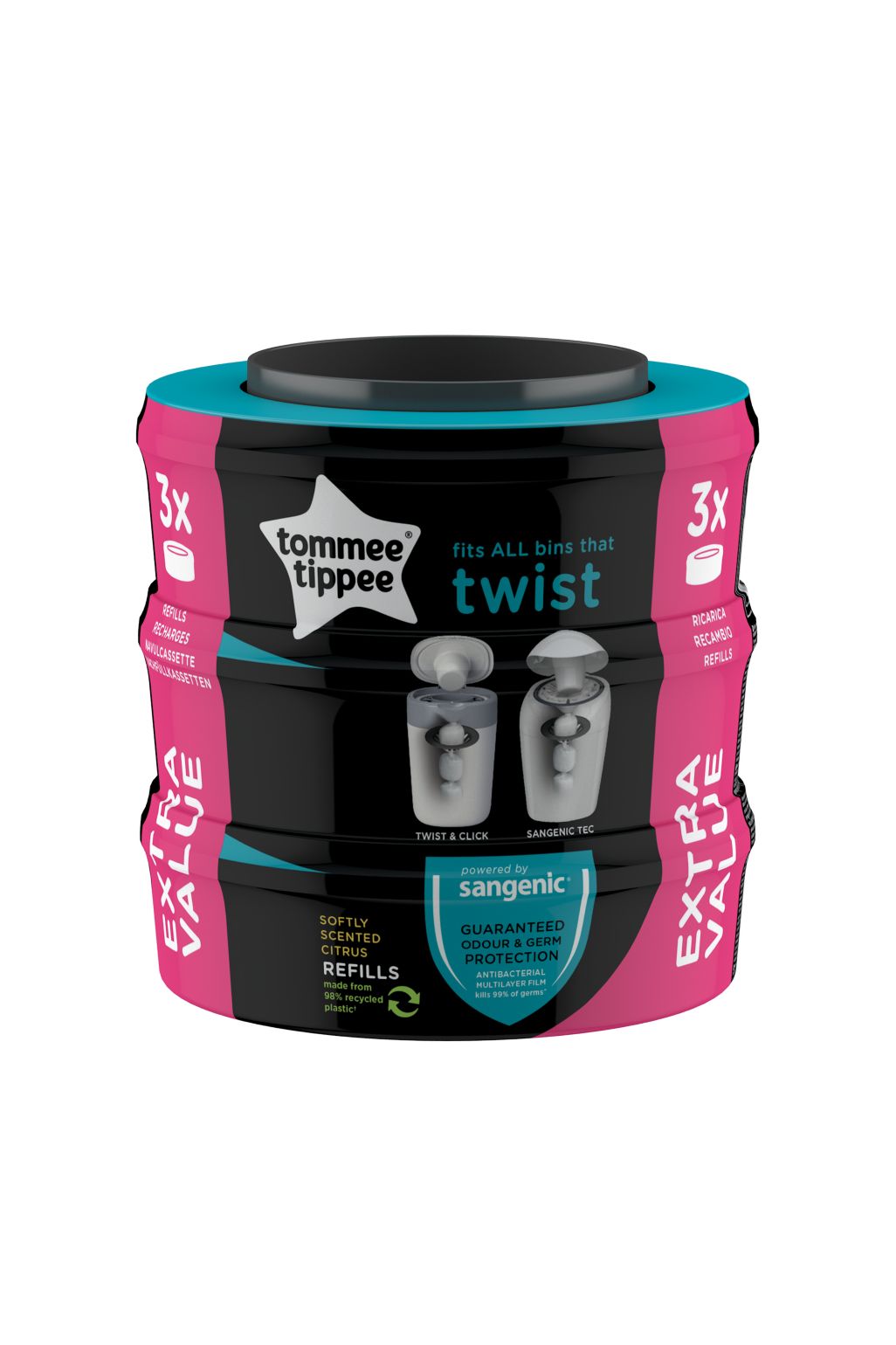 Tommee Tippee twist & click 3 x rezerve